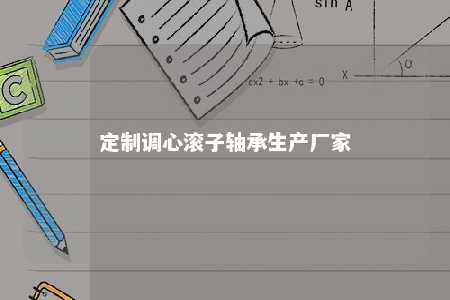 定制调心滚子轴承生产厂家 
